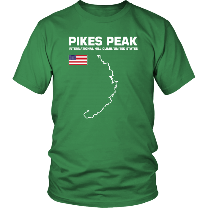 Pikes Peak International Hill Climb Track Outline Series T-shirt or Hoodie