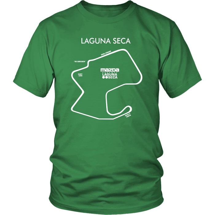 Laguna Seca WeatherTech Raceway Track Outline T-shirt