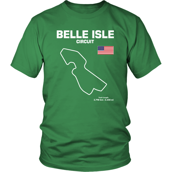 Detroit Belle Isle Track Outline Series T-shirt or Hoodie