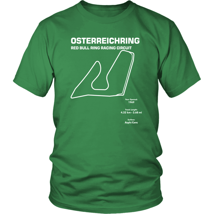 Osterreichring Race Track Outline Series T-shirt