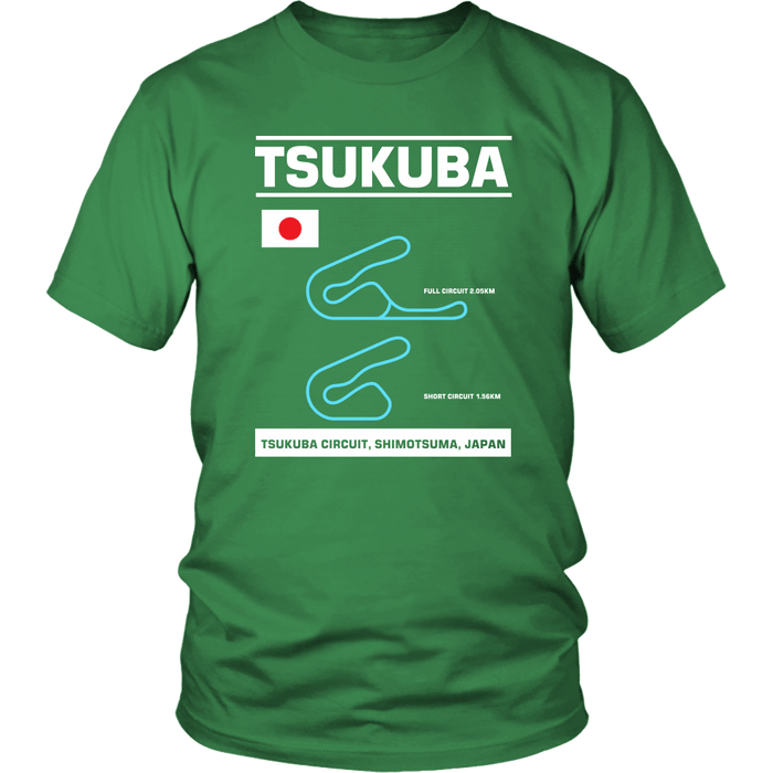 Tsukuba Circuit Race Track Outline Series T-shirt