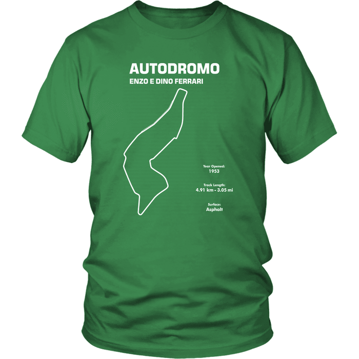 Autodromo Enzo e Dino Ferrari aka Imola Track Outline Series T-shirt