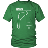Monza Race Track aka The Autodromo Nazionale Monza Track Outline Series T-shirt
