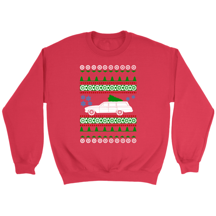 Bel Air Chevy Wagon 1962 Ugly Christmas Sweater sweatshirt