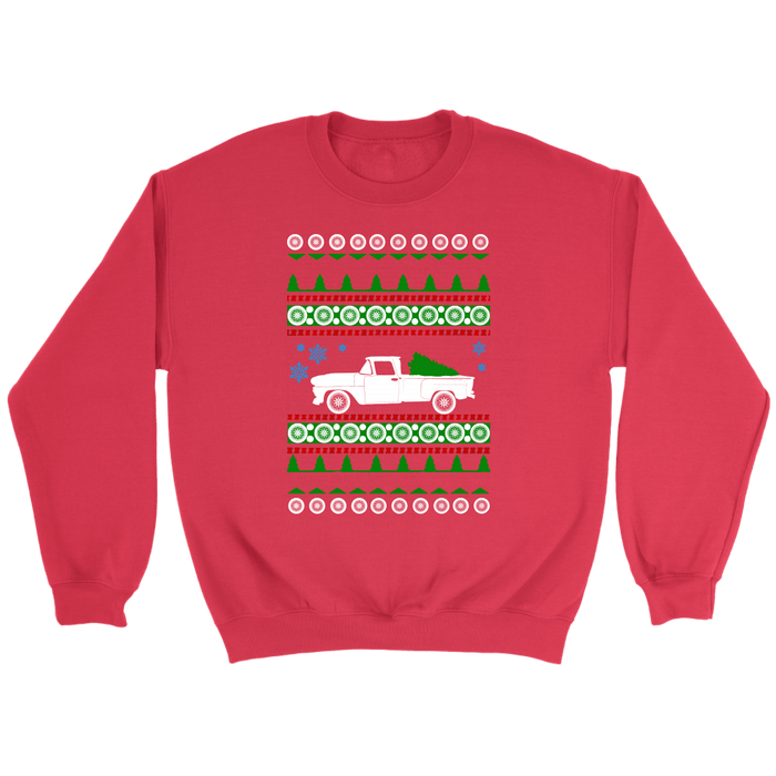 1969 Chevy C10 Stepside truck ugly christmas Sweater