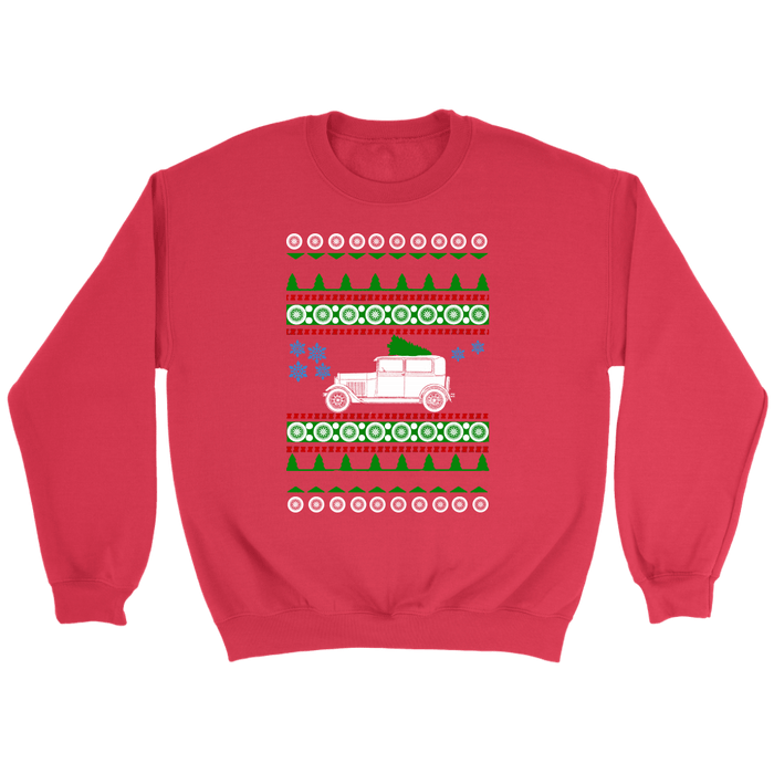 Ford Model A ugly christmas sweater