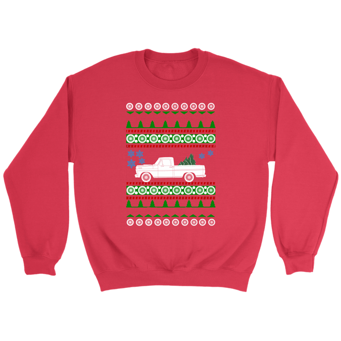 Truck like a 1967 Ford F100 Ugly Christmas Sweater Sweatshirt