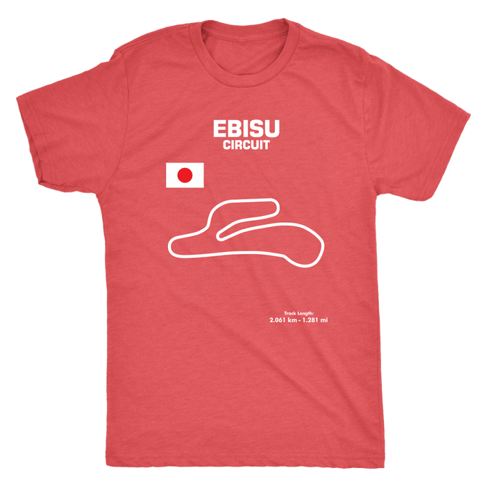 Ebisu Circuit Japan Race Track Outline Series t-shirt or Hoodie