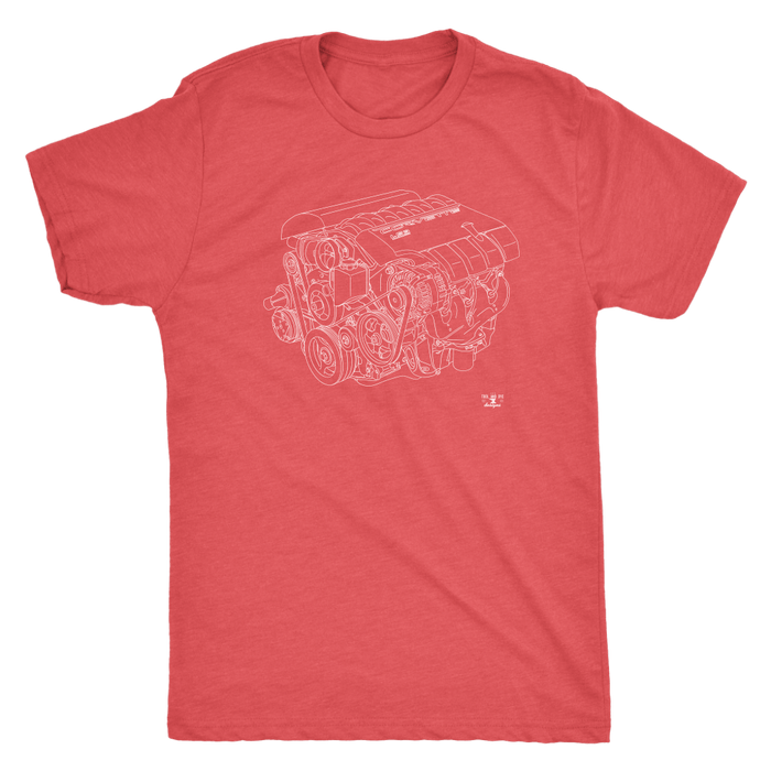 Engine Blueprint Series LS3 Corvette V8 T-shirt and Hoodie