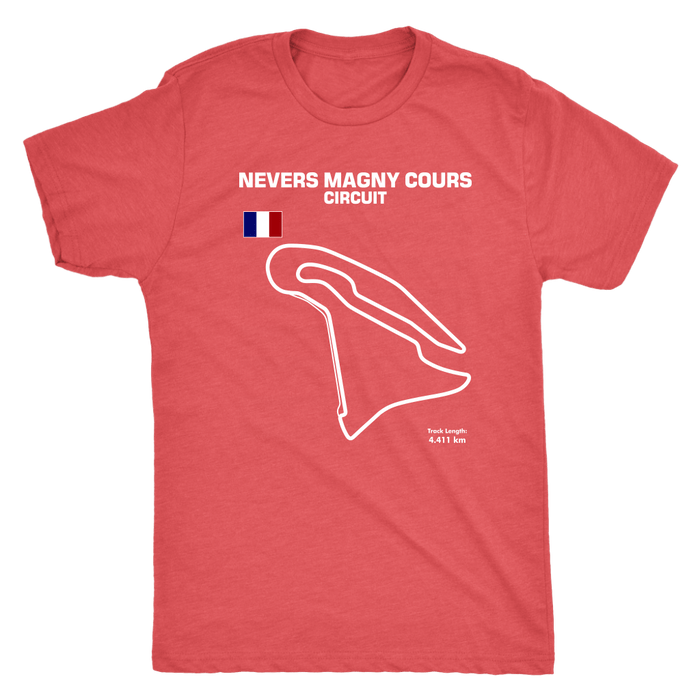 Circuit de Nevers Magny Cours Version 2 Track Outline Shirt and Hoodie