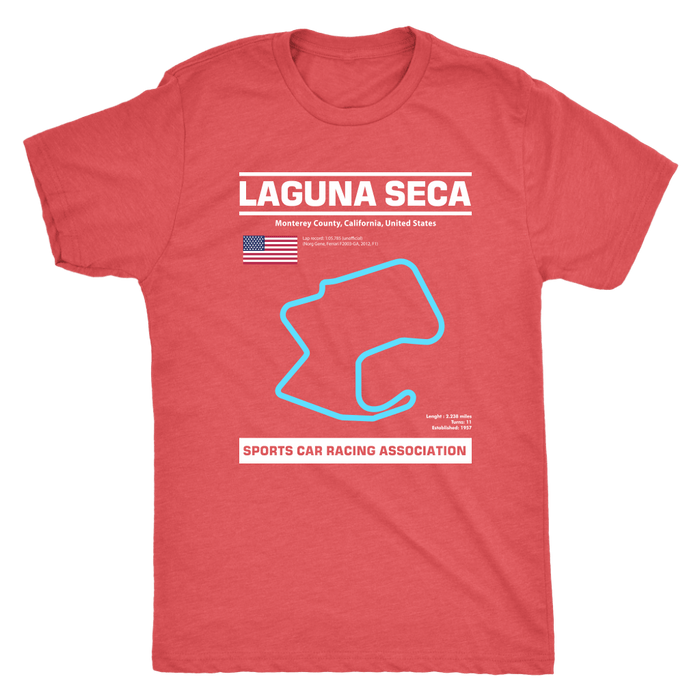 Version 2 Laguna Seca Race Track Outline Series T-shirt