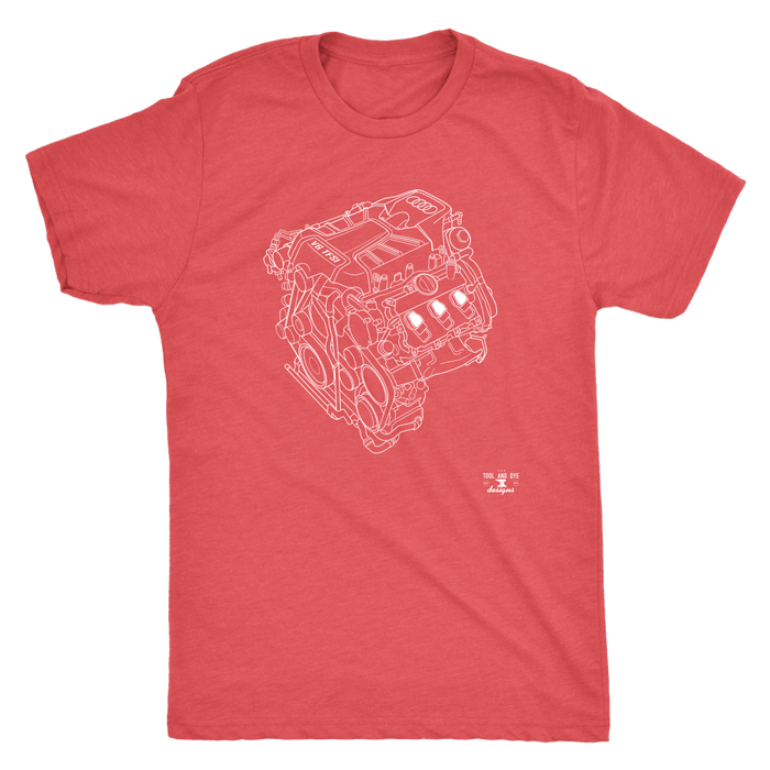 Engine Blueprint Series Audi V6 TFSI T-shirt and hoodie