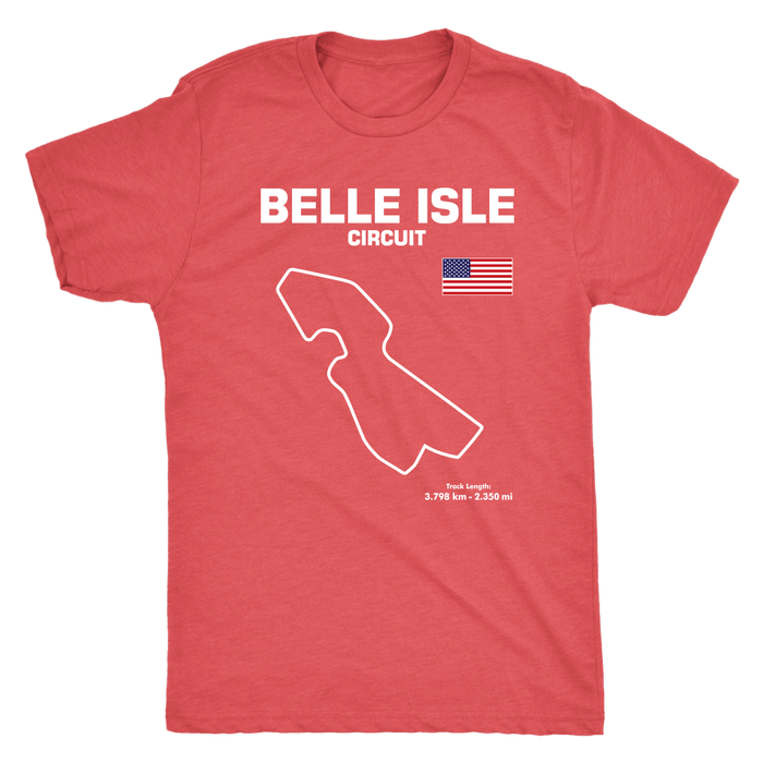 Detroit Belle Isle Track Outline Series T-shirt or Hoodie