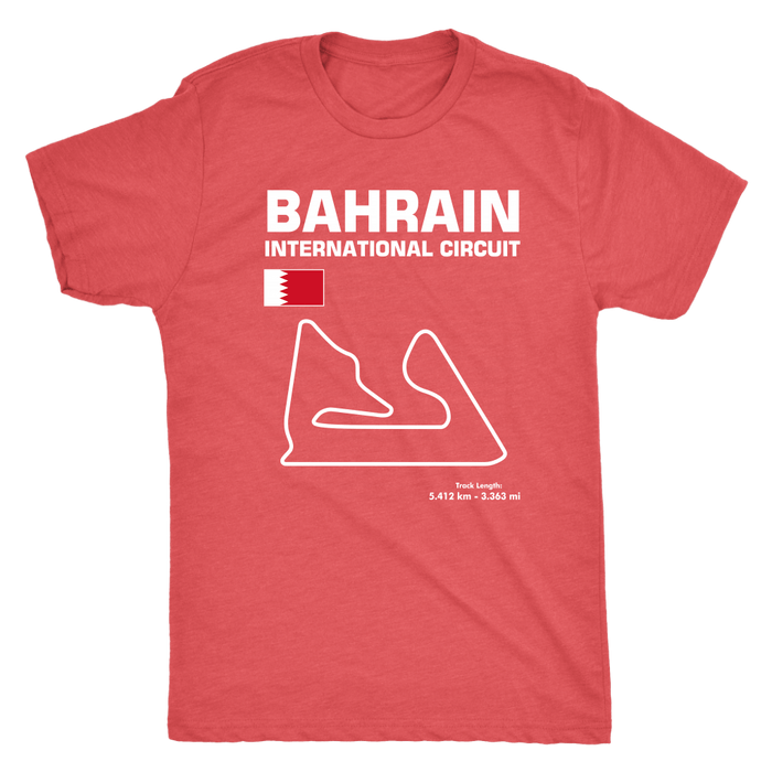 Bahrain International Circuit Race Track Outline Series T-shirt and Hoodie