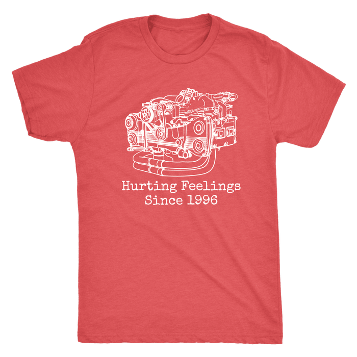 Japanese Car EJ257 Engine Blueprint Illustration Shirt Hurting Feelings since 1996