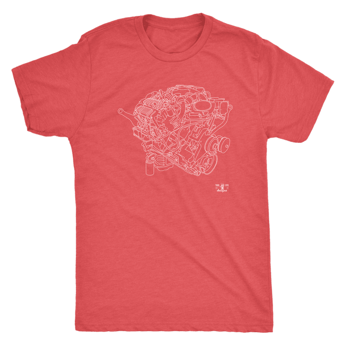 Ford PowerStroke Diesel Engine Blueprint Series T-shirt