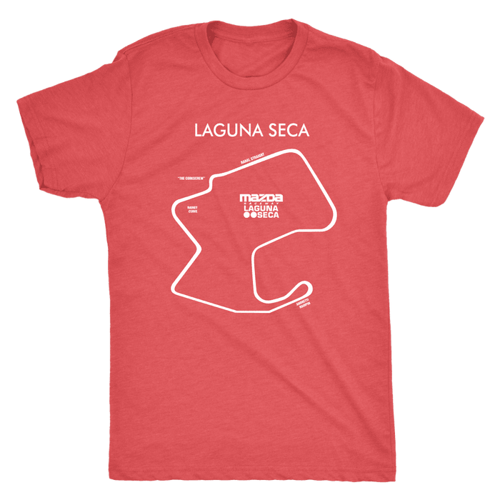 Laguna Seca WeatherTech Raceway Track Outline T-shirt