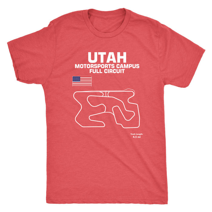 Utah Motorsports Campus Track Outline Series t-shirt or Hoodie