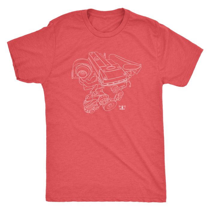 Ford Australia Barra Engine Blueprint T-shirt