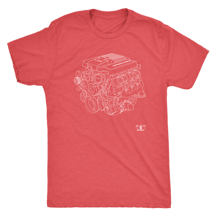 Engine Blueprint Series LSA V8 T-shirt or Hoodie