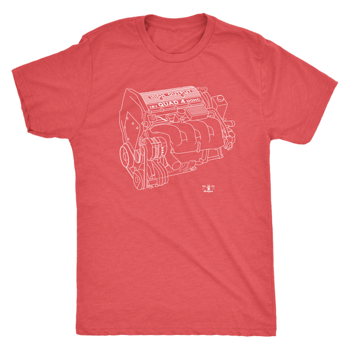 GM Quad 4 High Output Engine Blueprint Series T-shirt