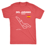 Del Jarama Circuit Spain Race Track Outline Series T-shirt or Hoodie