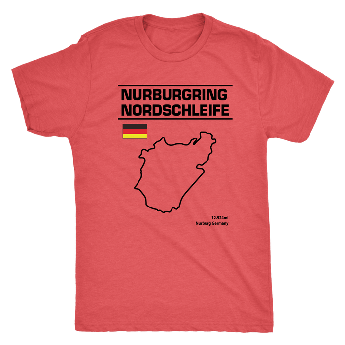 Nurburgring Nordschleife Version 2 Track Outline Series Shirt and Hoodie