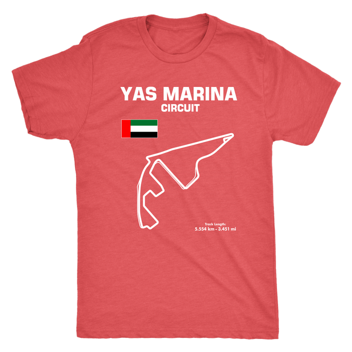 Yas Marina Circuit Abu Dhabi Race Track Outline Series T-shirt and Hoodie