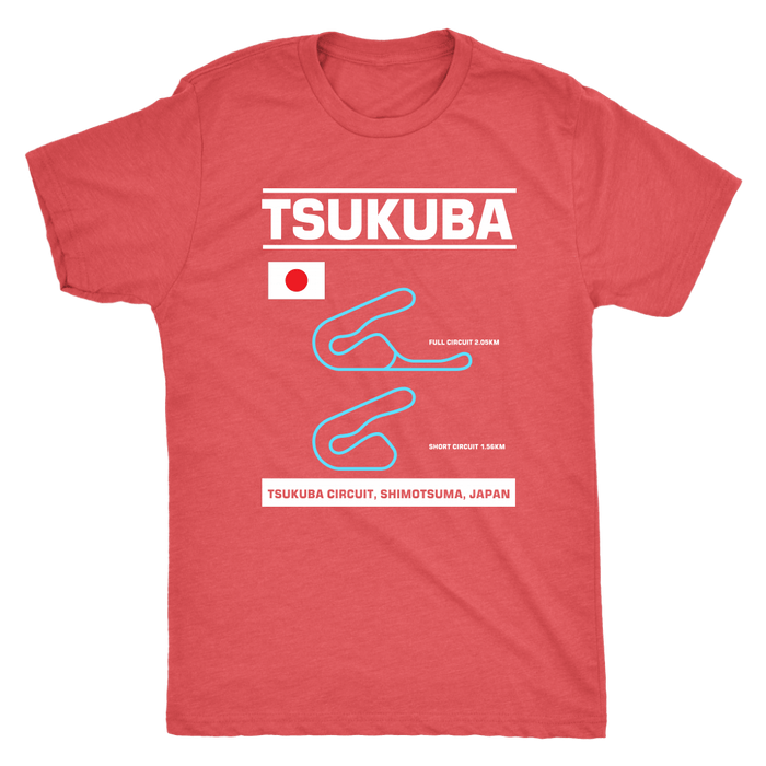 Tsukuba Circuit Race Track Outline Series T-shirt