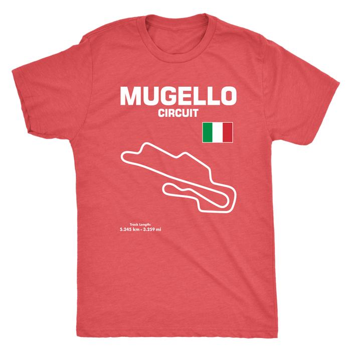 Mugello Circuit Racetrack Outline Series T-shirt and Hoodie