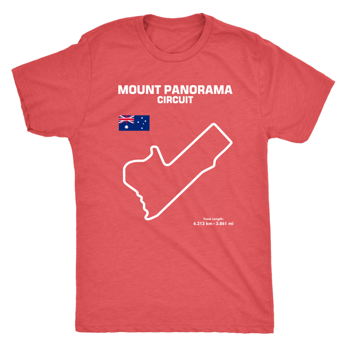 Mount Panorama Circuit Bathurst NSW Track Outline Series T-shirt and Hoodie