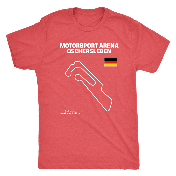 Motorsport Arena Oschersleben Track Outline Series T-shirt and Hoodie