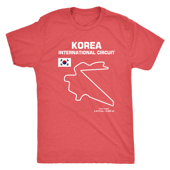 Korea International Circuit Race Track Outline Series T-shirt or Hoodie