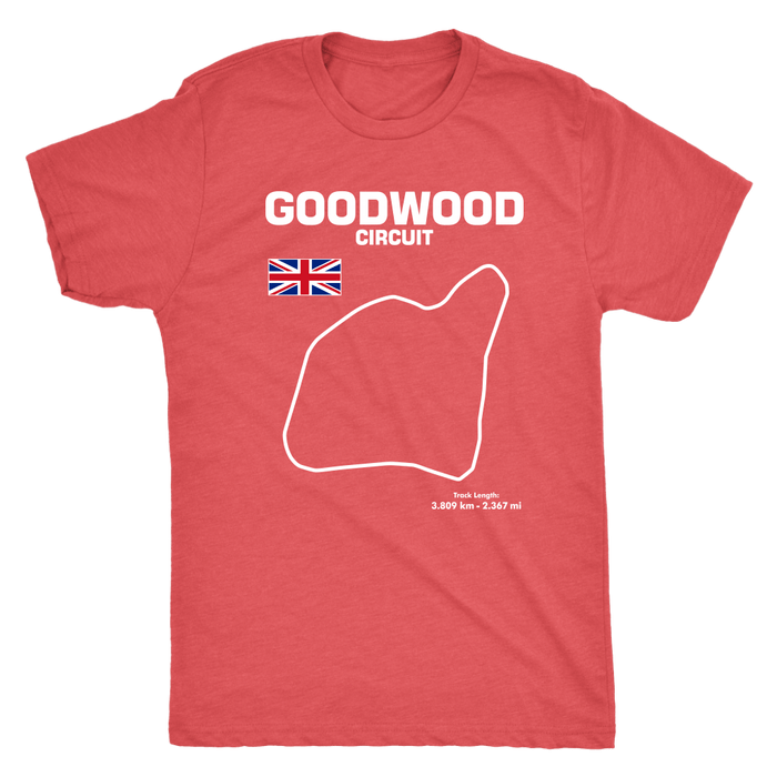 Goodwood Circuit Race Track Outline series t-shirt or hoodie