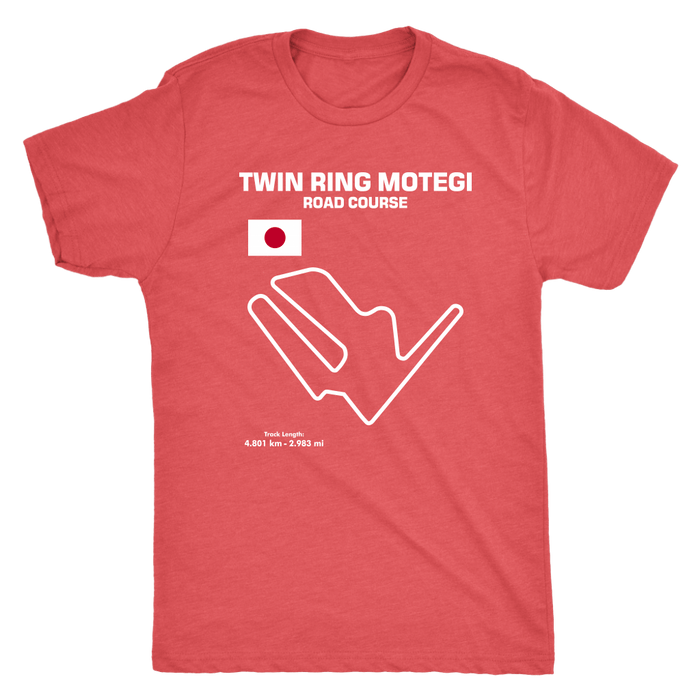 Twin Ring Motegi Road Course Track Outline Series T-shirt and Hoodie