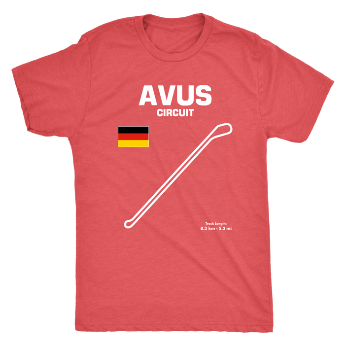 Avus Circuit Germany Race Track Outline Series T-shirt and Hoodie