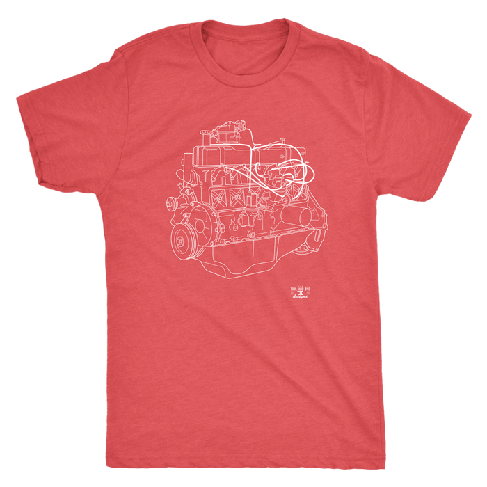 Engine Blueprint Series Ford 300 Inline 6 T-shirt or Hoodie