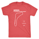 Monza Race Track aka The Autodromo Nazionale Monza Track Outline Series T-shirt