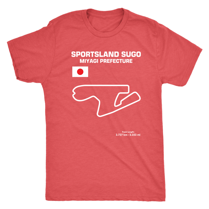 Sportsland Sugo Race Track Outline Series t-shirt or hoodie