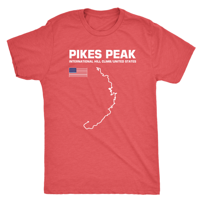 Pikes Peak International Hill Climb Track Outline Series T-shirt or Hoodie