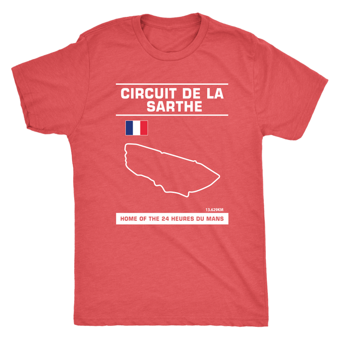 Circuit De La Sarthe 24 Heures Du Mans Track Outline Series Shirt and Hoodie