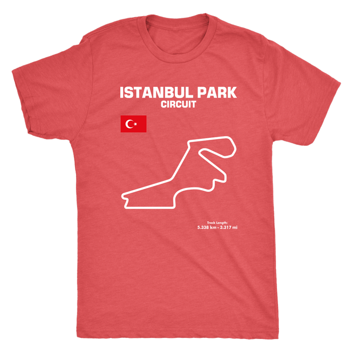 Istanbul Park Circuit Track Outline Series T-shirt and Hoodie