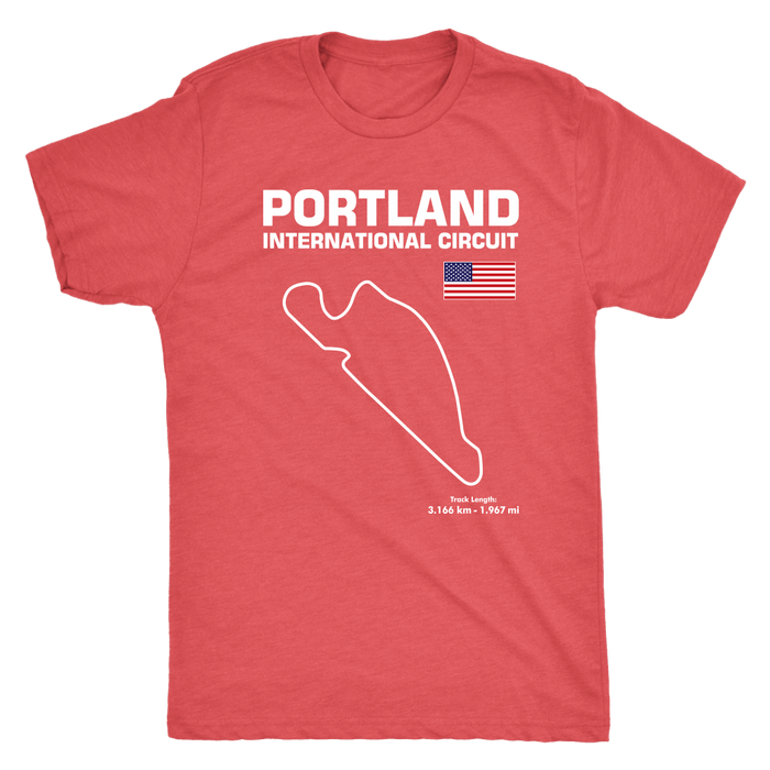 Portland International Circuit Race Track Outline Series T-shirt or Hoodie