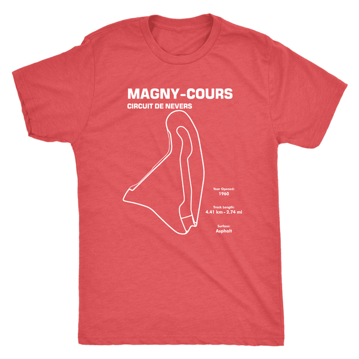 Circuit De Nevers Magny Cours Track Outline Series Race Track Shirt