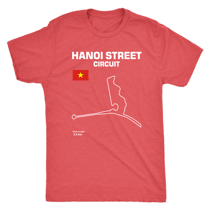 Hanoi Street Circuit Vietnam Track Outline Shirt