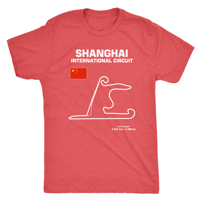 Shanghai International Circuit Race Track Outline Series T-shirt or Hoodie