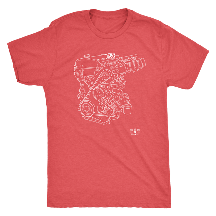 MZR Mazda Duratec Engine Blueprint Series T-shirt