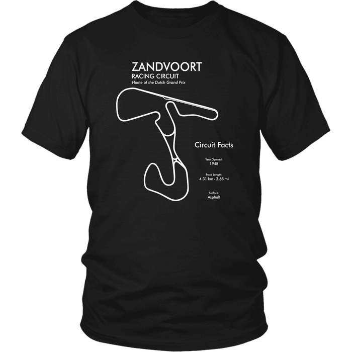 Circuit Zandvoort Track Outline Series T-shirt