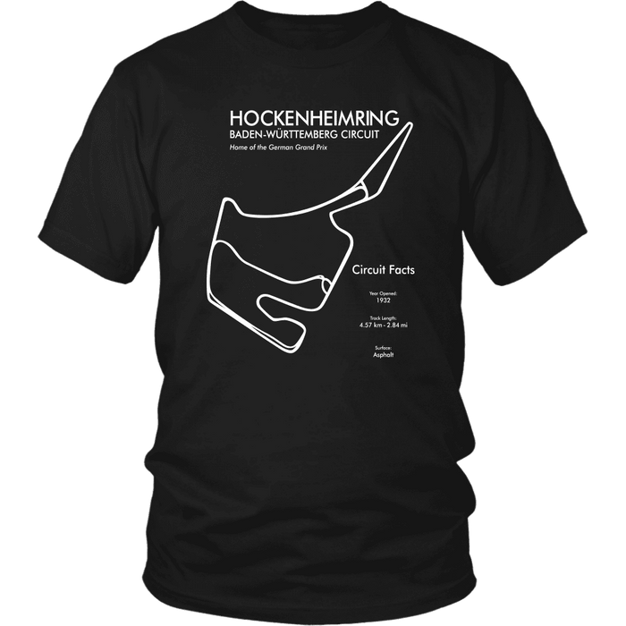 Hockenheimring Track Outline T-shirt