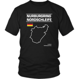 Nurburgring Nordschleife Track Outline Series shirt and hoodie